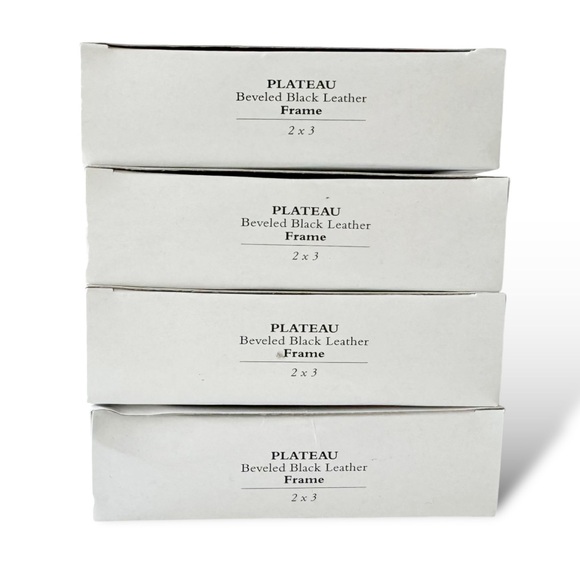 Restoration Hardware Plataeu Leather Beveled Frames for 2x3 photos | Set of 4 - Picture 5 of 8
